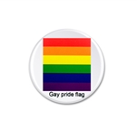  Gay Pride Flag Button